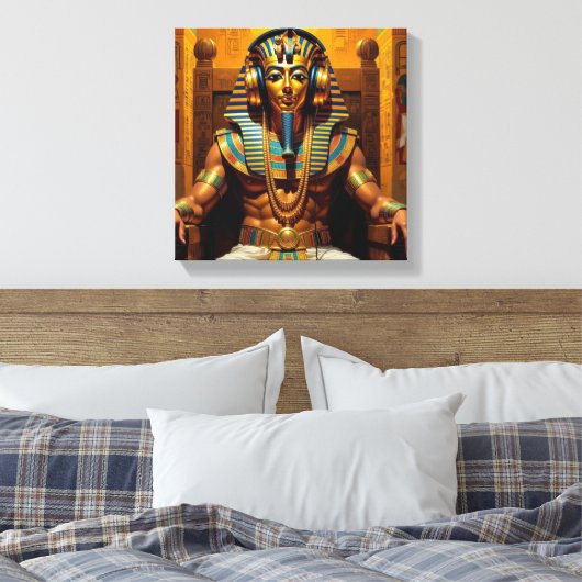 NET ALS FARAO TOET 6 CANVAS AFDRUK (Insitu (Slaapkamer))
