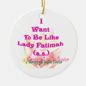 Net als Fatimah Keramisch Ornament (Voorkant)