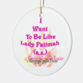 Net als Fatimah Keramisch Ornament (Links)
