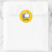 Net als Girls Ronde Sticker (Tas)