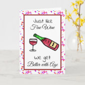 Net als goede wijn, worden we beter met de leeftij kaart (Gele Bloem)