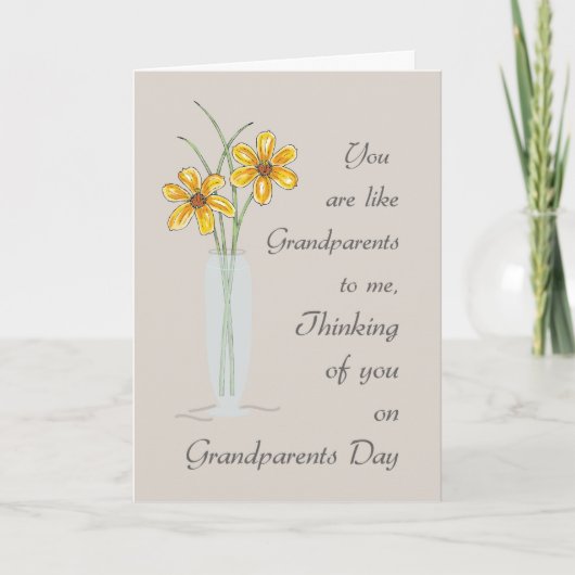 Net als grootouders voor mij Grootoudersdag Kaart (Voorkant)