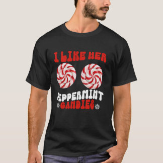 Net als haar pepermunt snoepjes als zijn Kerststok T-shirt