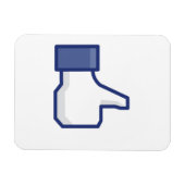 Net als Hand - FB Duim Omhoog Magneet (Horizontaal)