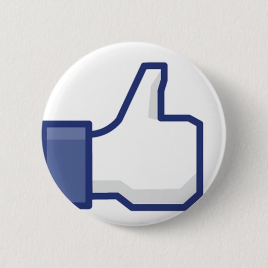 Net als Hand - FB Duim Omhoog Ronde Button 5,7 Cm (Voorkant)
