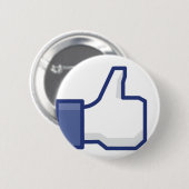Net als Hand - FB Duim Omhoog Ronde Button 5,7 Cm (Voorkant /achterkant)