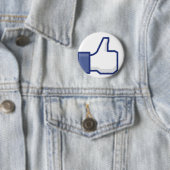 Net als Hand - FB Duim Omhoog Ronde Button 5,7 Cm (In situ)