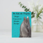 Net als het Briefkaart van de Dolphin (Staand voorkant)