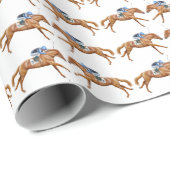 Net als het racewerkpapier voor windpaarden cadeaupapier (Rol Hoek)