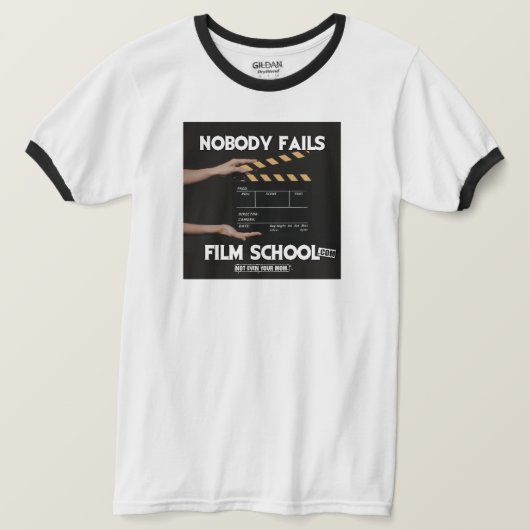 Net als je moeder | NFFS Filmmaker | Slate Design T-shirt (Design voorkant)