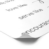 Net als Jezus Poster (Hoek)