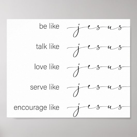 Net als Jezus Poster (Voorkant)