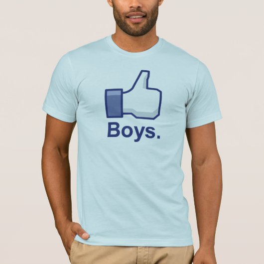 Net als jongens t-shirt (Voorkant)