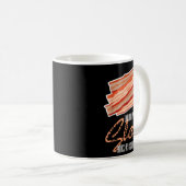 Net als Lip Gloss Bacon Vet Funny Bacon Spreuk Koffiemok (Voorkant rechts)