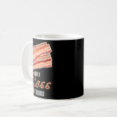 Net als Lip Gloss Bacon Vet Funny Bacon Spreuk Koffiemok (Voorkant links)