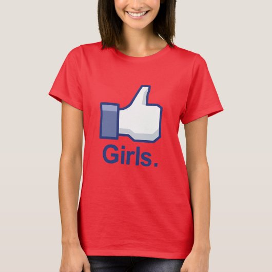 Net als meisjes t-shirt (Voorkant)