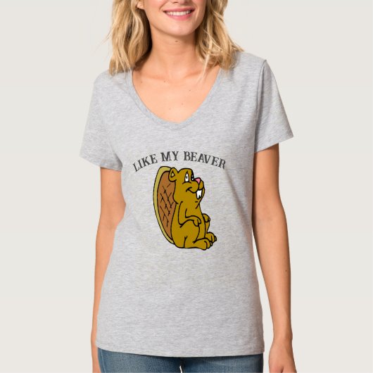 Net als mijn bever, T-shirt (Voorkant)