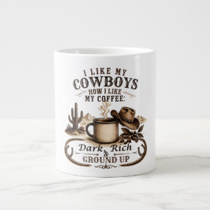 Net als mijn cowboys mijn koffie grote koffiekop