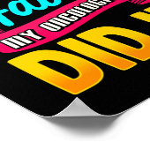 Net als mijn haar deed mijn oncoloog het met chemo poster (Hoek)