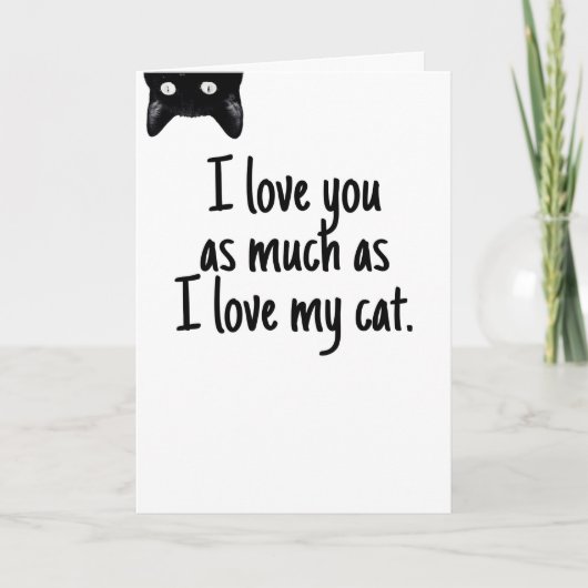 Net als mijn kat feestdagen kaart (Voorkant)