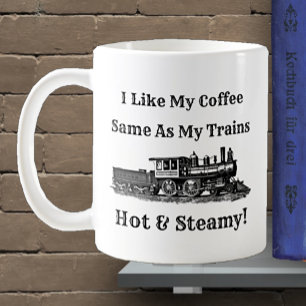 Net als mijn koffie in Trains Hot & Steam kan ik o Koffiemok