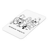 Net als mijn mannen. Niets te rijk. grappig Magneet (Linkerzijde)