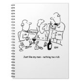 Net als mijn mannen. Niets te rijk Notitieboek (Voorkant)