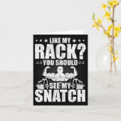 Net als mijn rek moet je mijn snatch bodybuilding  kaart (Gele Bloem)