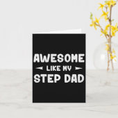 Net als mijn stiefvader Funny Fathers Day cadeau k Kaart (Gele Bloem)