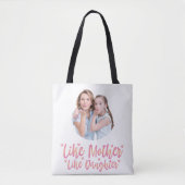 Net als moeder als dochter, persoonlijke mam-cadea tote bag (Voorkant)