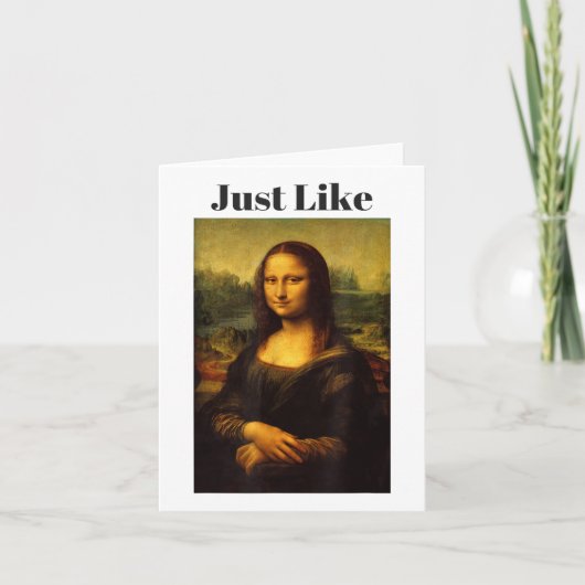 Net als Mona Lisa _1 Kaart (Voorkant)