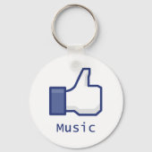 Net als muziek sleutelhanger (Voorkant)