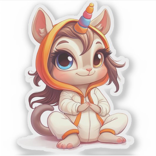 Net als niemand anders, vinyl Sticker (Voorkant)