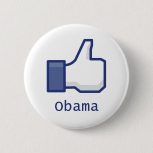 Net als Obama Ronde Button 5,7 Cm