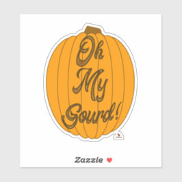Net Als Oh Mijn Pompoen Herfst Pompoen Cartoon Kun Sticker