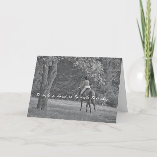 NET ALS PEGASUS Wenskaart Bedankkaart (Voorkant)