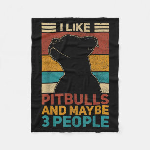 Net als Pitbulls En Misschien 3 Mensen Hond Liefhe Fleece Deken