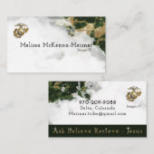 Net als Sample 4 Melissa Visitekaartje (Voorkant / Achterkant)