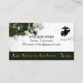 Net als Sample 5 Melissa Visitekaartje (Achterkant)