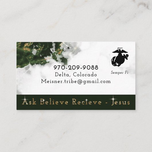 Net als Sample 5 Melissa Visitekaartje (Achterkant)