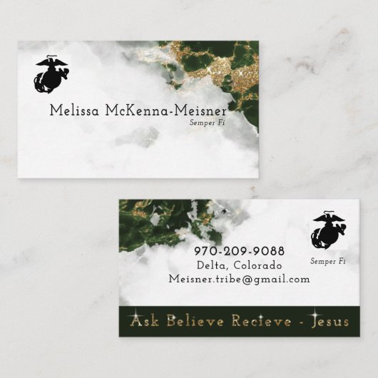 Net als Sample 5 Melissa Visitekaartje (Voorkant / Achterkant)