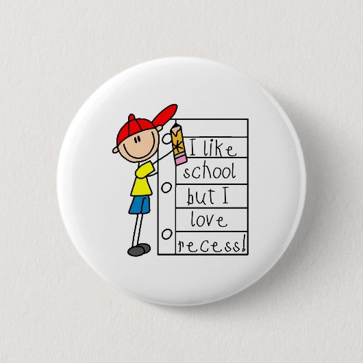 Net als schoolliefdesreces ronde button 5,7 cm (Voorkant)
