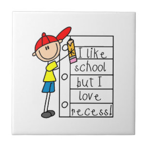 Net als schoolliefdesreces tegeltje