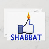 Net als Shabbat Briefkaart (Voorkant / Achterkant)