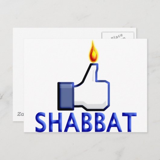 Net als Shabbat Briefkaart (Voorkant / Achterkant)