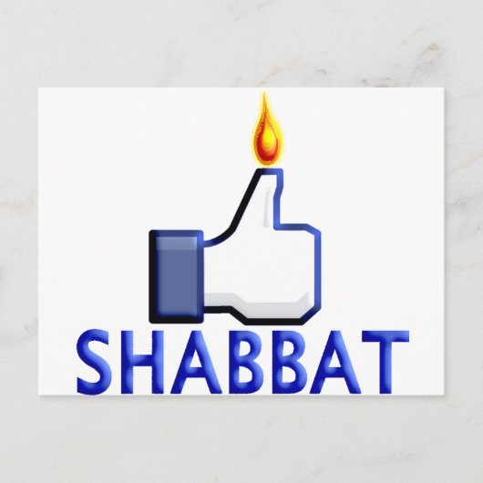 Net als Shabbat Briefkaart (Voorkant)