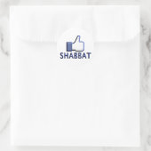 Net als Shabbat Ronde Sticker (Tas)