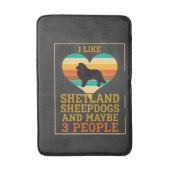 Net als Shetland Sheepdogs Misschien Mensen Hond H Badmat (Voorkant Verticaal)