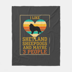 Net als Shetland Sheepdogs Misschien Mensen Hond H Fleece Deken