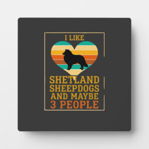 Net als Shetland Sheepdogs Misschien Mensen Hond H Fotoplaat